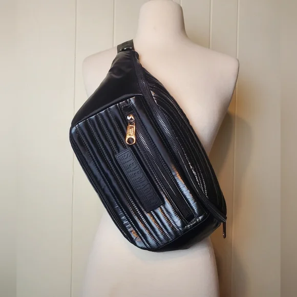 Steve Madden Black Nylon Sling Bag Steve Madden Bfuria Nylon Crossbody Black Bag | eBay main image 3